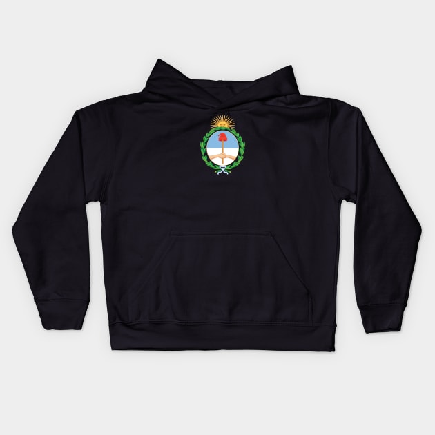 Coat of arms of Argentina Kids Hoodie by Wickedcartoons
